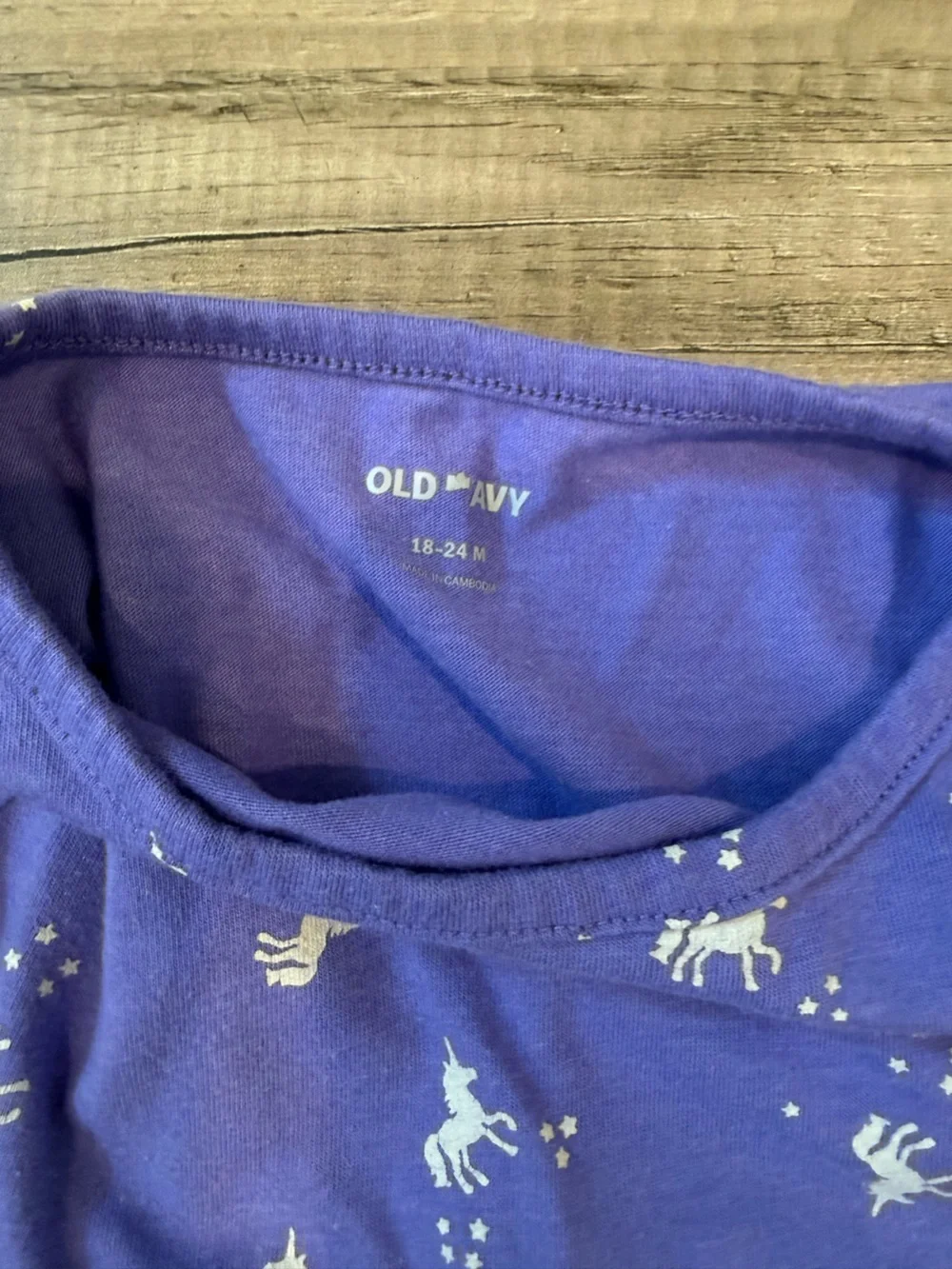 Old Navy Lavender Purple Long-Sleeve Unicorn Dress